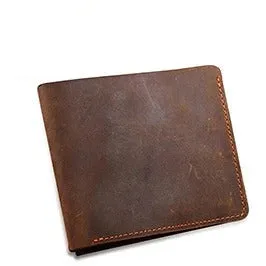 100% Genuine Cow Leather Men's Splice Purse Fashion Short Wallets