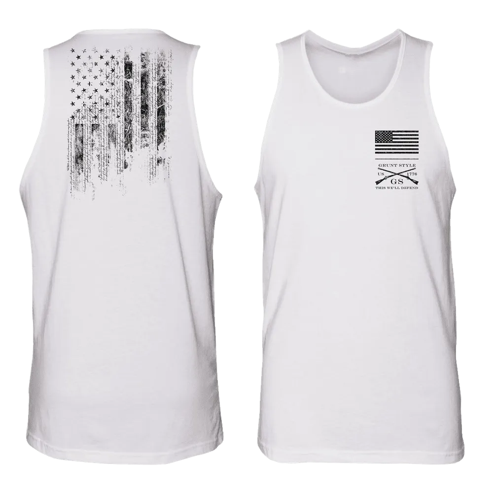 1776 Flag Tank - White