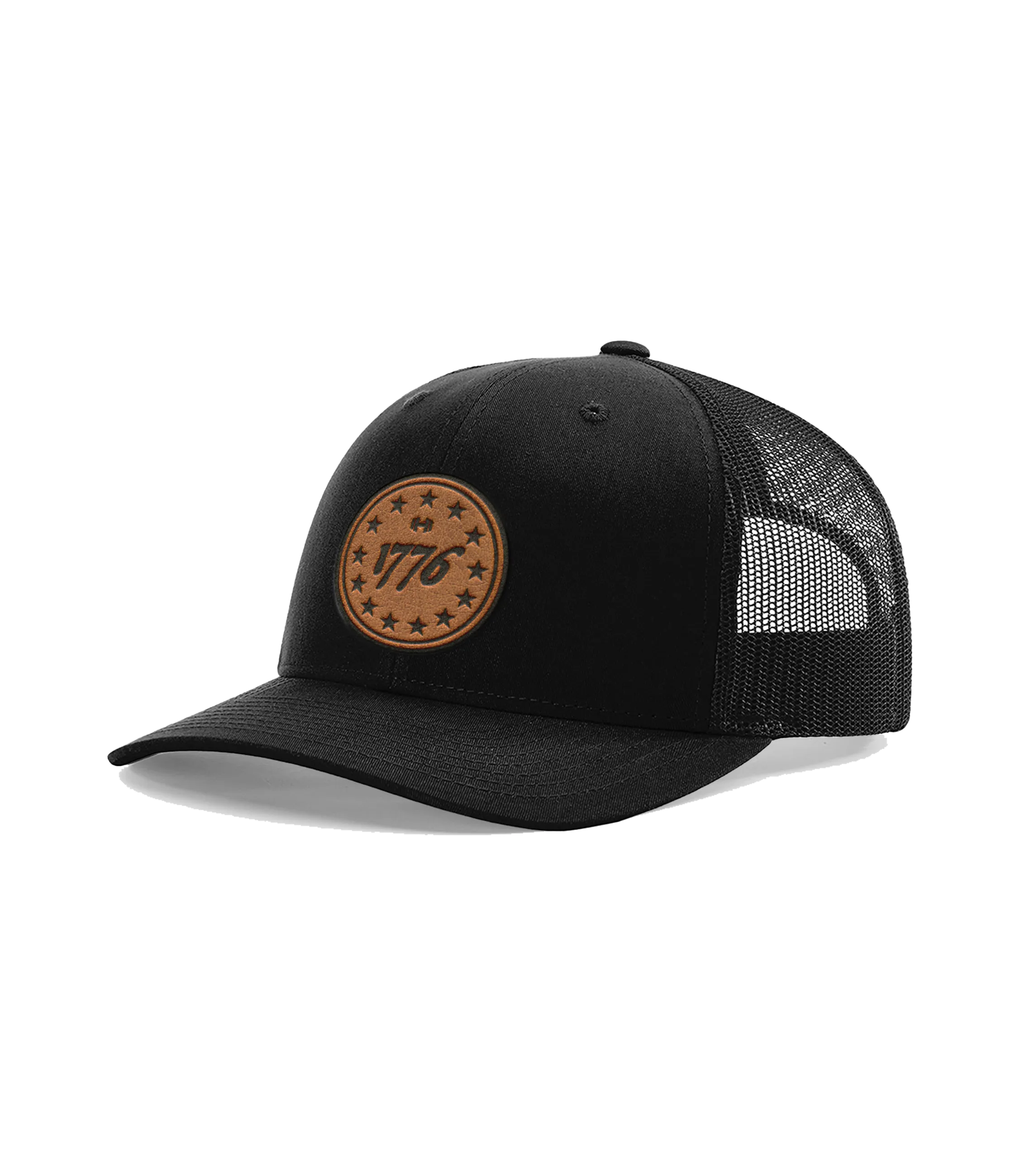 1776 Stars Premium Leather Patch Hat