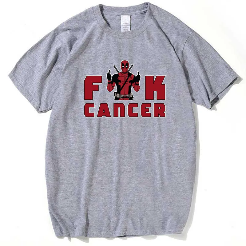 2017 Anime Tshirts Deadpool Funk Cancer T-Shirt P**k Rap Alternative Rock And Roll Games Tee Letter Rocker Clothing 3XL