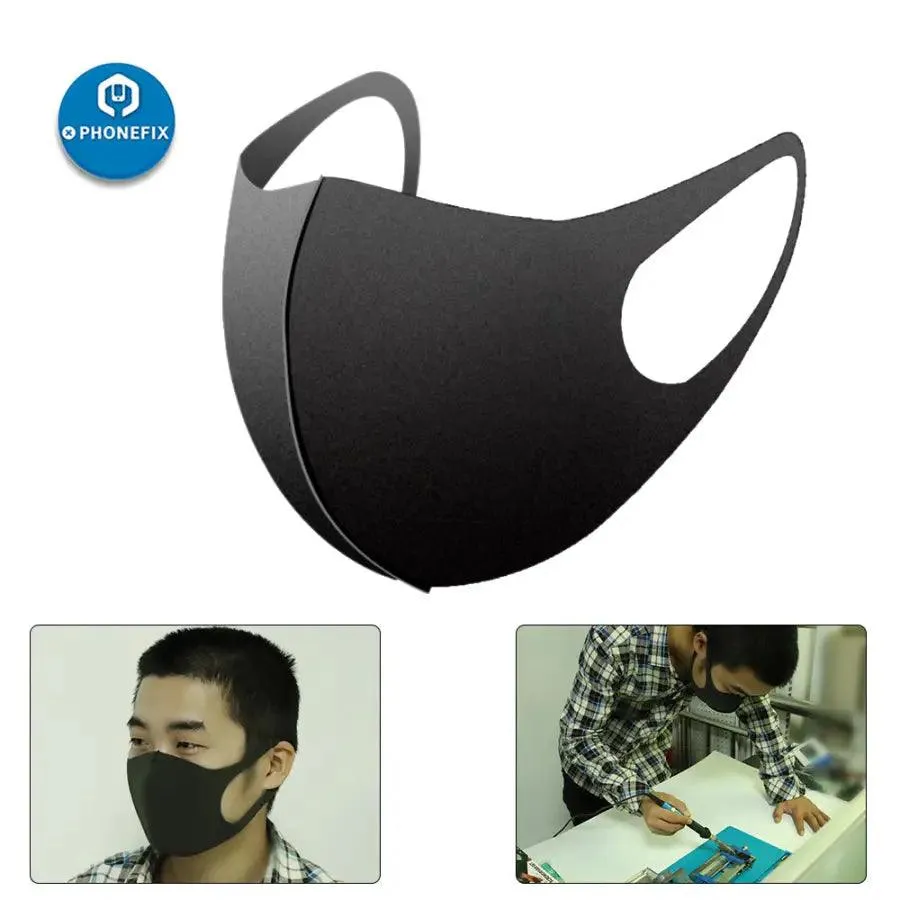 3D Fashion Mask Black Reusable Anti Dust Masks for Adults Men Women