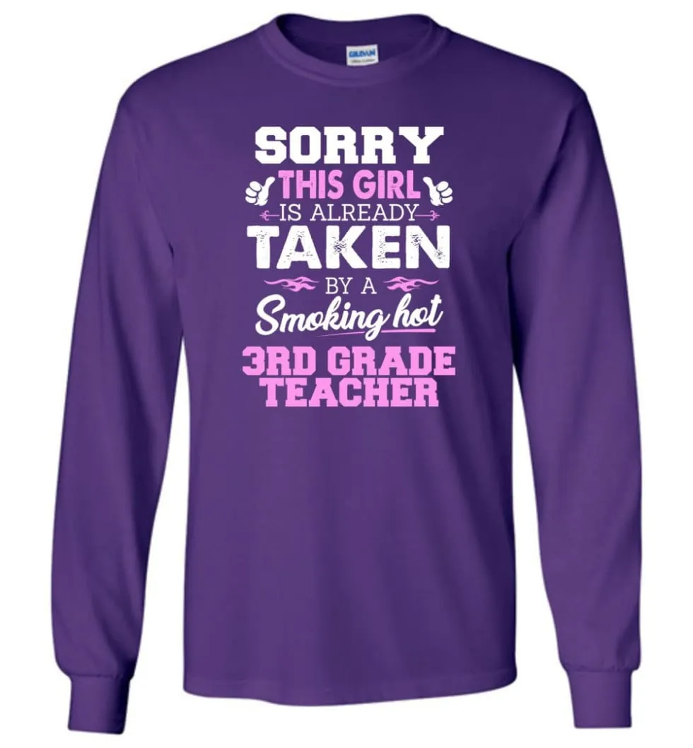 3Rd Grade Teacher Shirt Cool Gift For Girlfriend Wife Long Sleeve