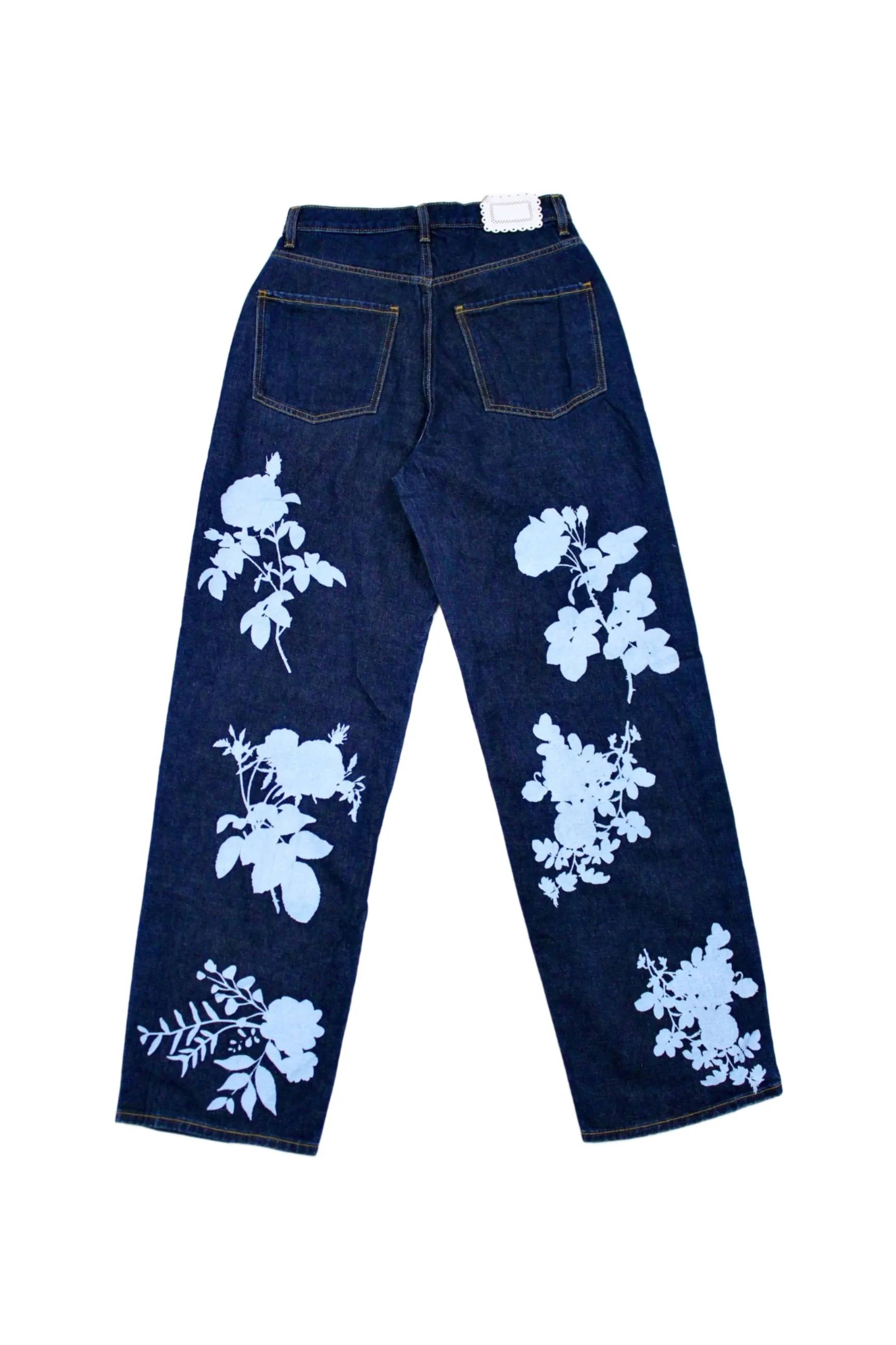 7 For All Mankind - Floral Silhouette Jeans