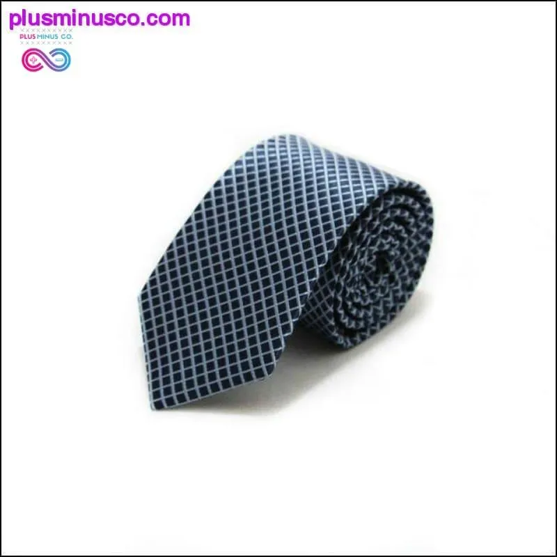 7CM Stripes Plaids Dots Classic Men Ties Polyester Silk