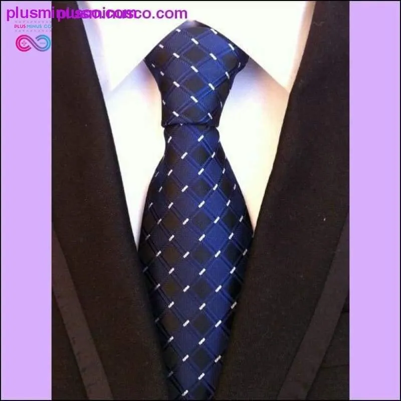 8 CM Classic 100% Silk Floral Polka Dots Men Tie ||