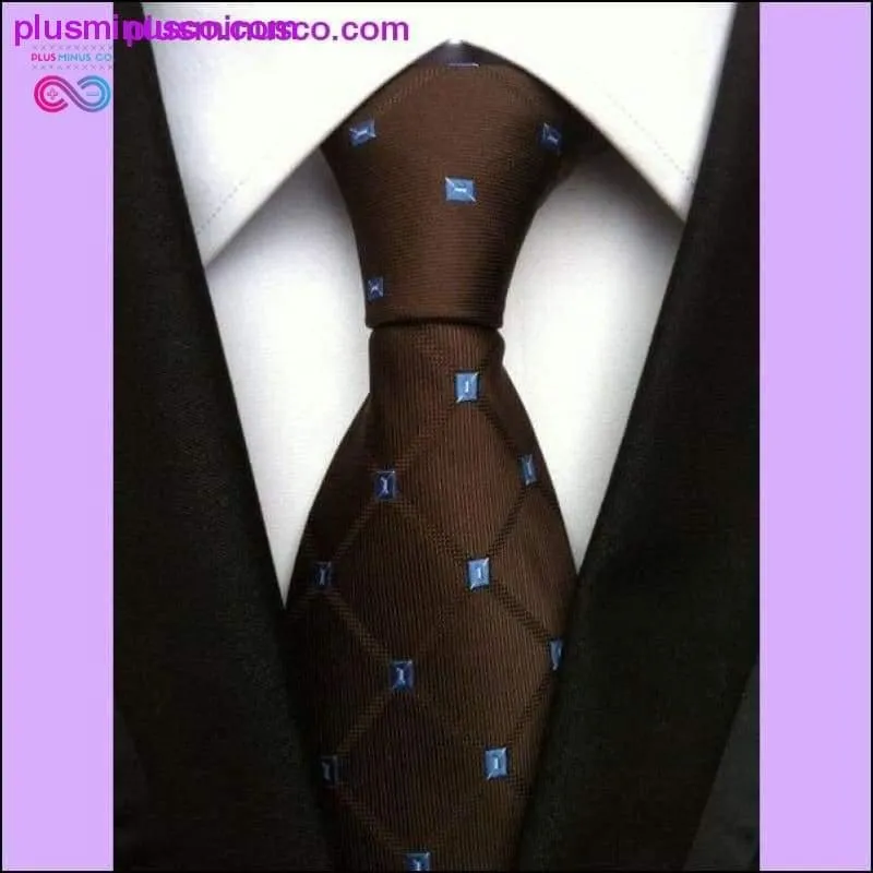 8 CM Classic 100% Silk Floral Polka Dots Men Tie ||