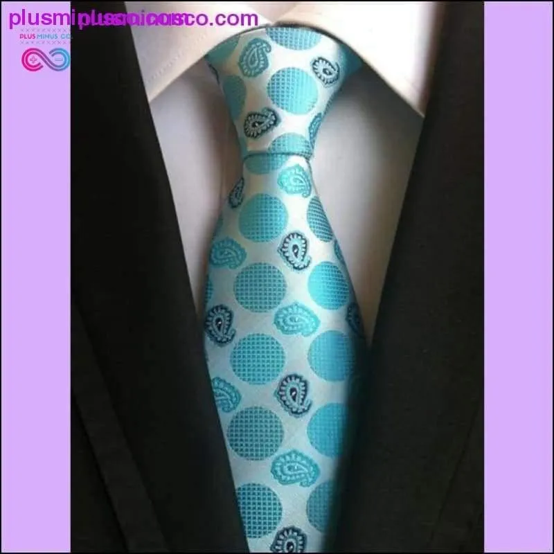 8 CM Classic 100% Silk Floral Polka Dots Men Tie ||