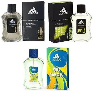 Adidas Combo - Victory League, Pure Game and Get Ready EDT Perfume for Men (100 ml x 3)