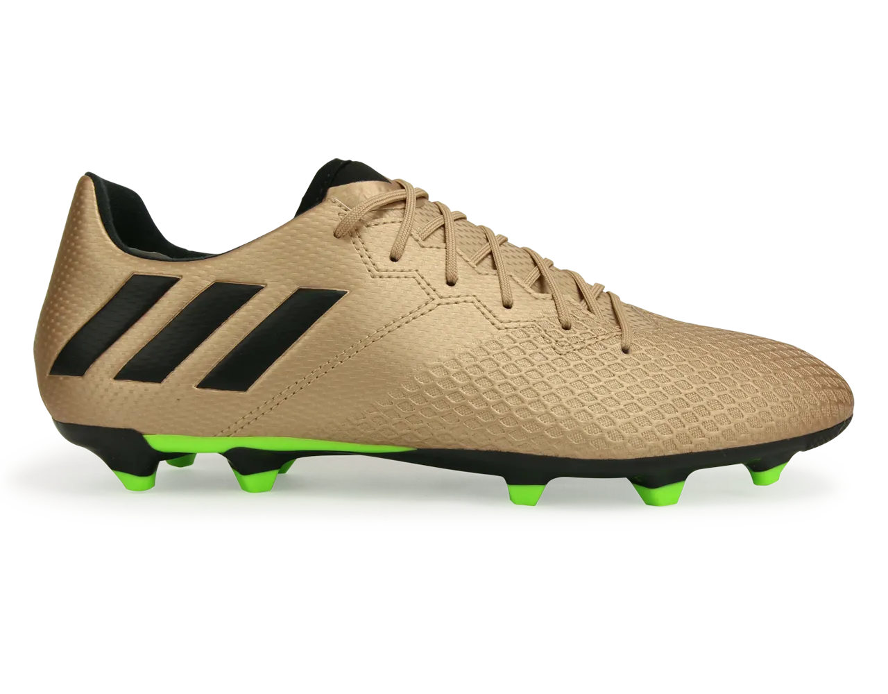 adidas Men's Messi 16.3 FG Copper Metallic/Core Black/Solar Green