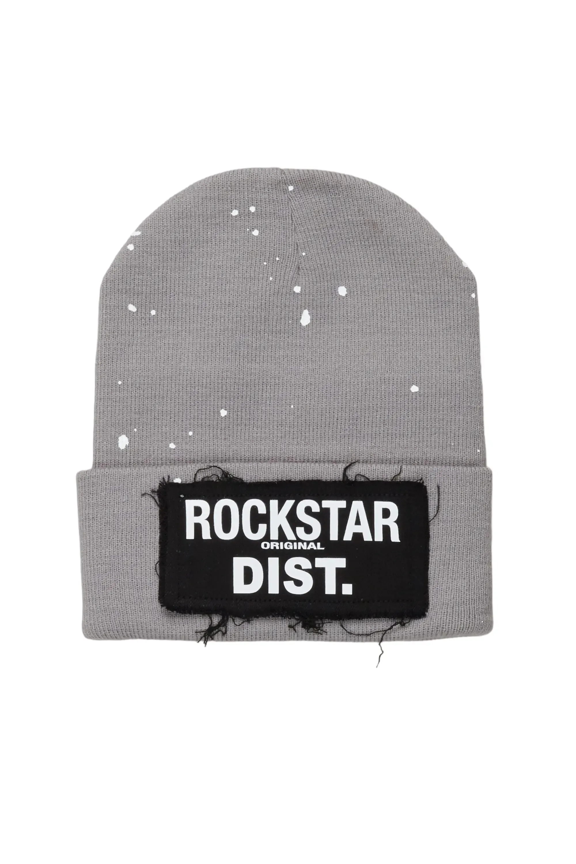 Advik Grey Graphic Beanie