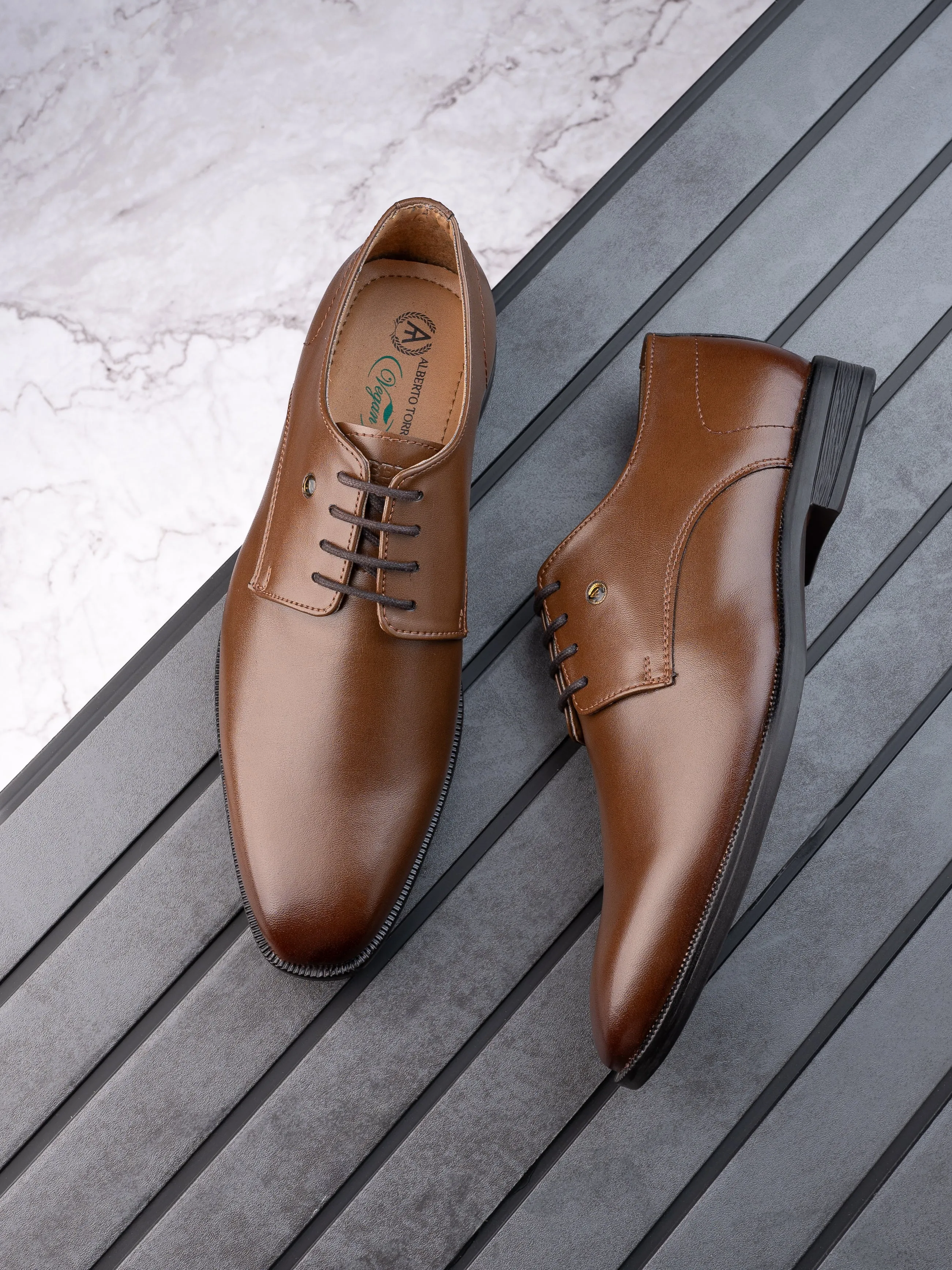 Alberto Torresi Smooth Formal Lace Ups Shoes