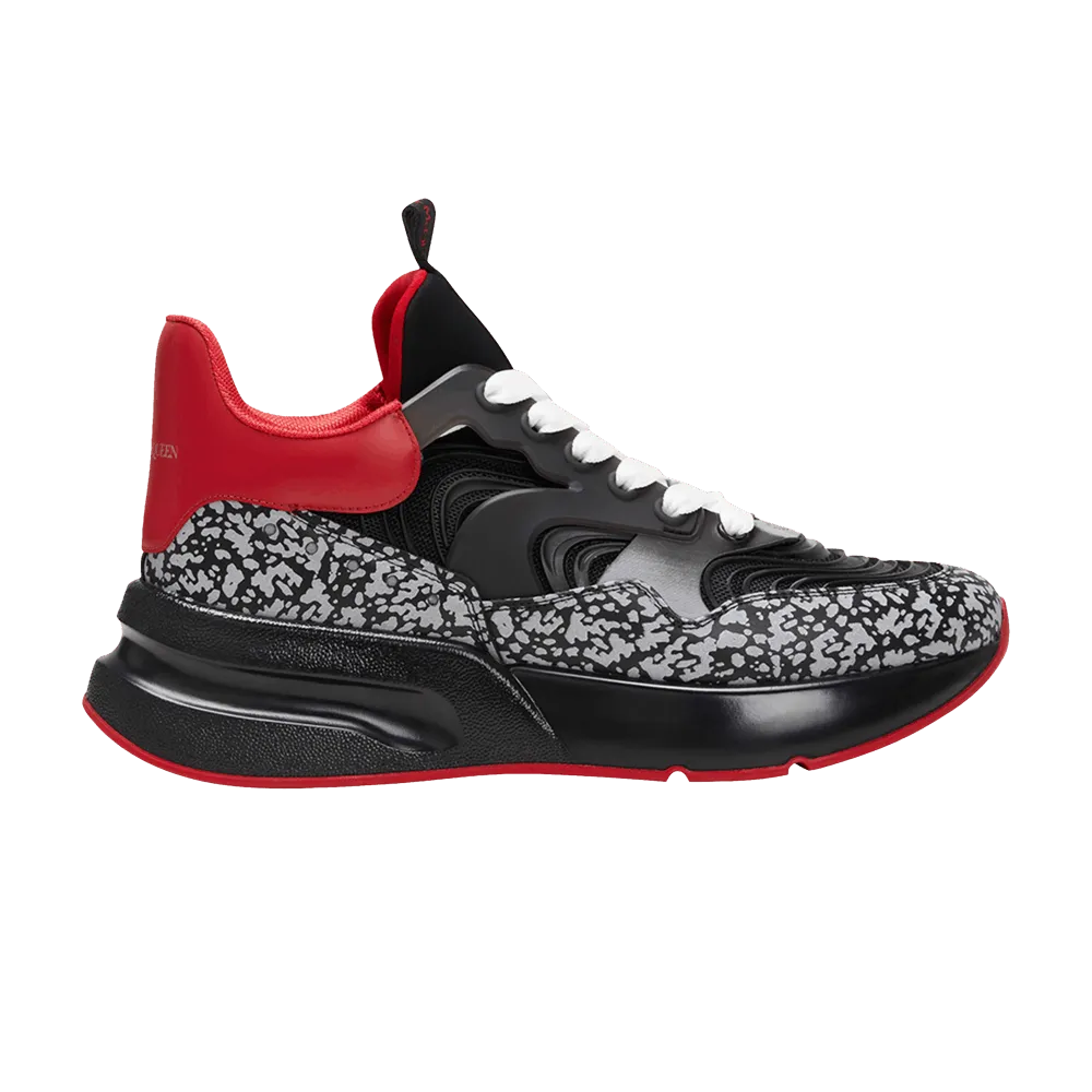 Alexander McQueen Oversized Runner 'Black Red Reflective'