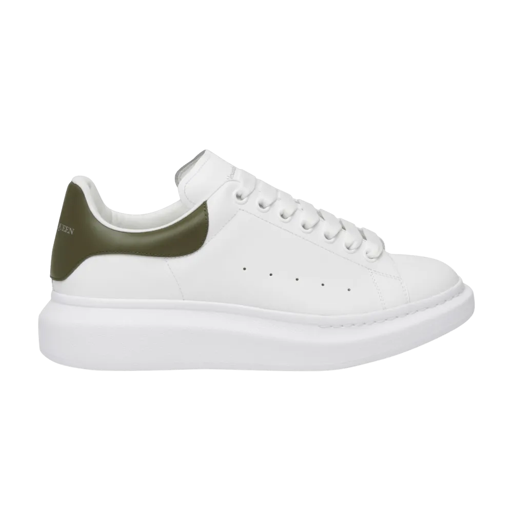 Stylish White Khaki Alexander McQueen Oversized Sneaker