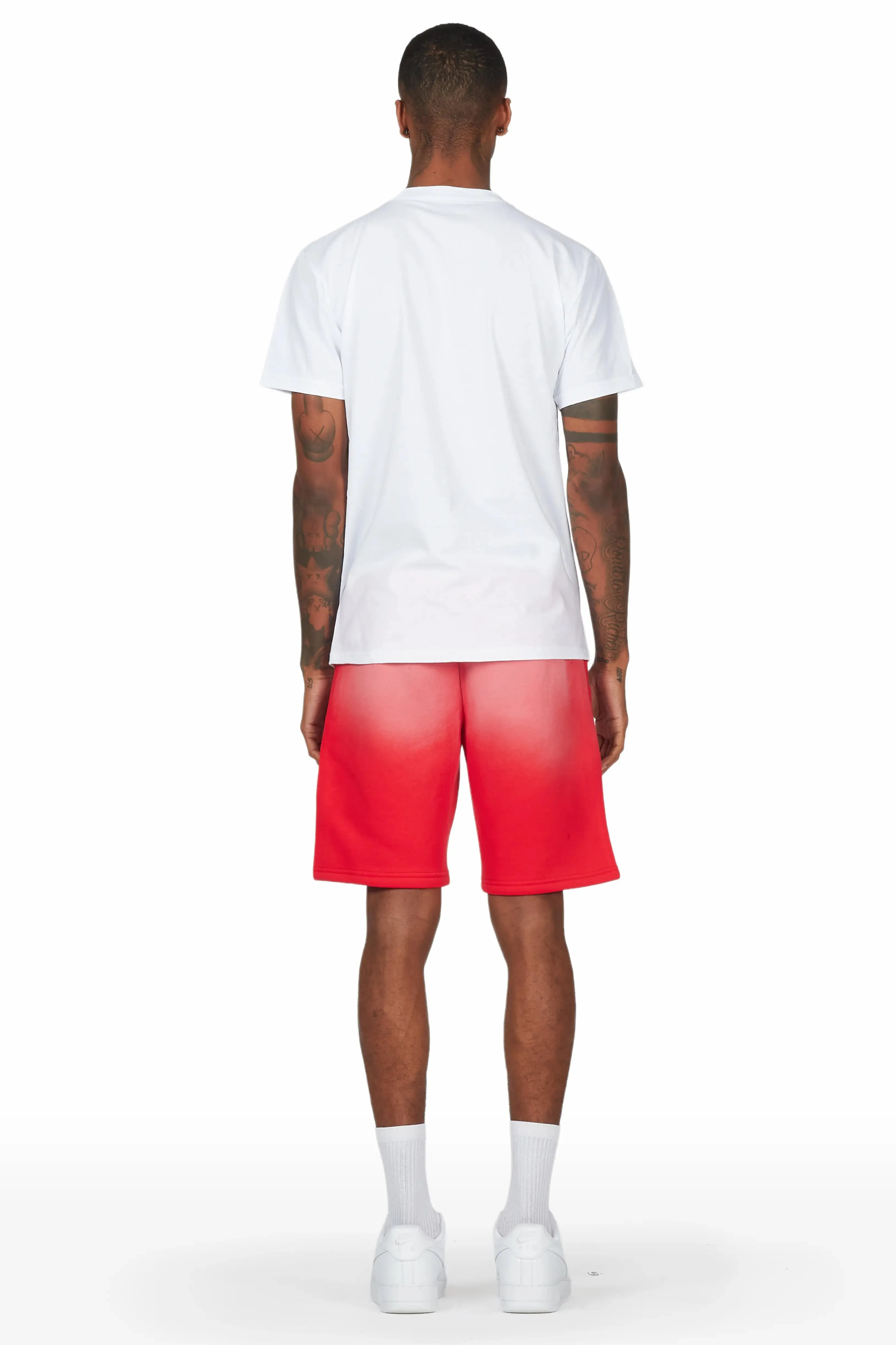 Allstar White/Red T-Shirt Short Set