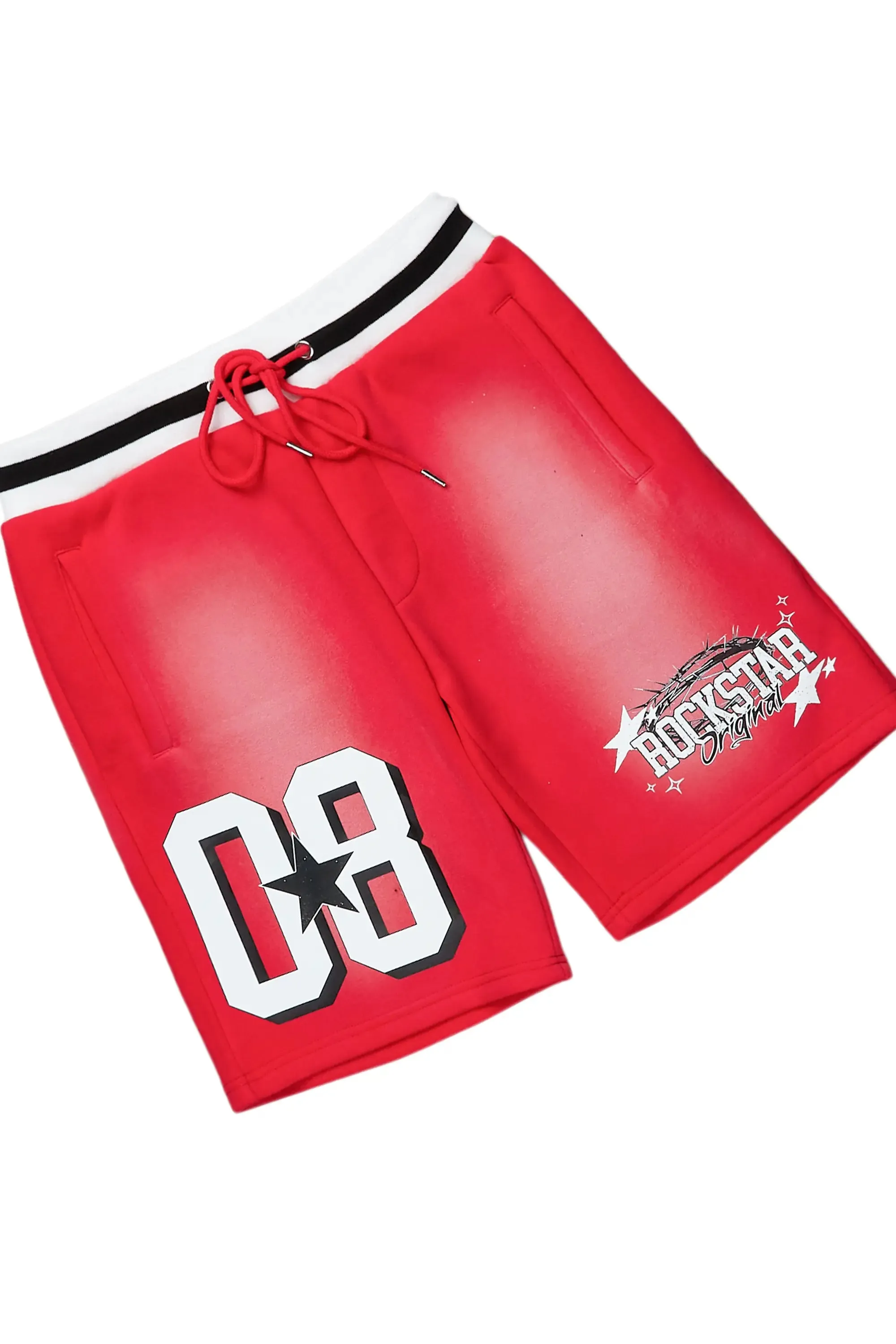 Allstar White/Red T-Shirt Short Set