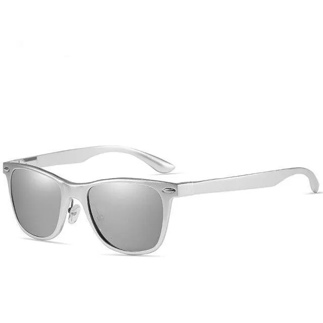 Aluminum Magnesium Men's Polarized Sunglasses with Alloy Spring Leg