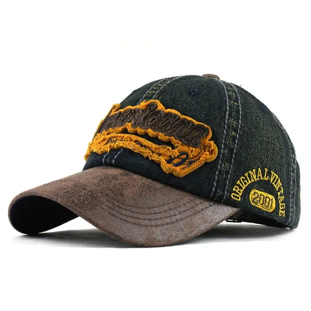 Americana Original Patches Denim Baseball Cap