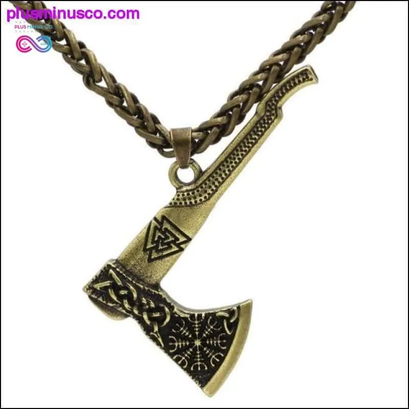 Amulet Viking Necklace and Axe Pendant - Unique Jewelry for