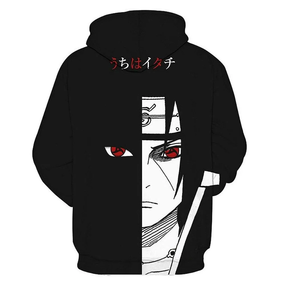 Anime Naruto 3D Hoodies Streetwear Sweatshirt Casual Hoody Men Women 3D Pullover Harajuku Tracksuit Male Hip Hop Hooded DropShip