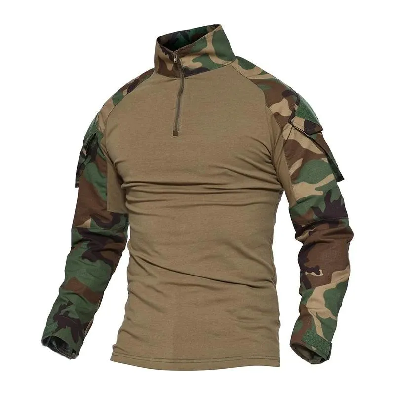 Army Combat Tactical Python Camouflage Long Sleeve Hoodies for Men