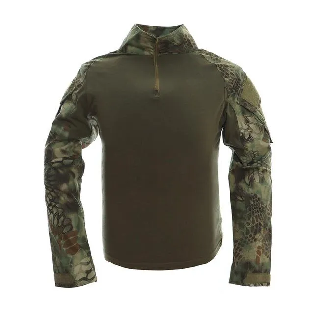 Army Combat Tactical Python Camouflage Long Sleeve Hoodies for Men