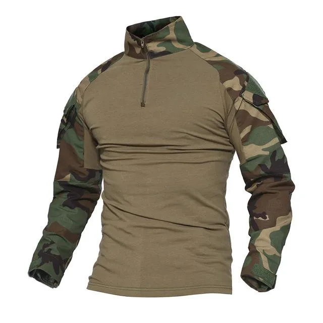 Army Combat Tactical Python Camouflage Long Sleeve Hoodies for Men