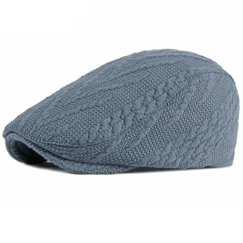 Autumn Winter Fashion Adjustable Knitted Beret Cap for Men and Women