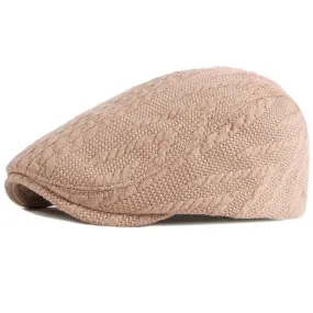 Autumn Winter Fashion Adjustable Knitted Beret Cap for Men and Women