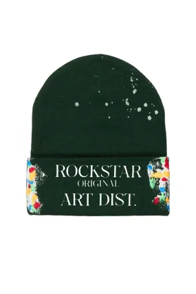 Axelly Green Graphic Beanie