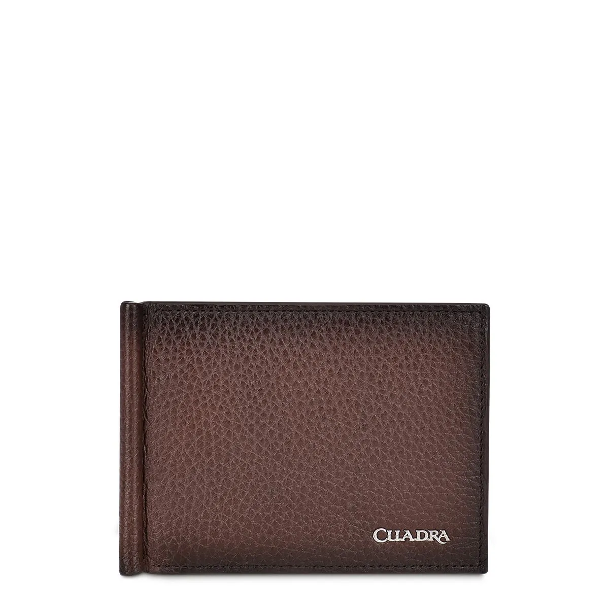 B3042VE - Cuadra chocolate casual fashion deerskin bi fold wallet for men