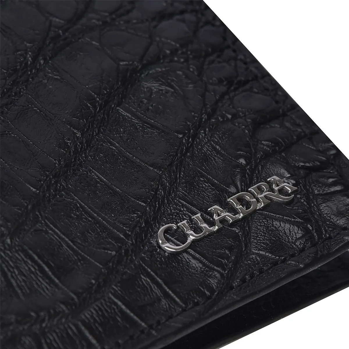 B3043FL - Cuadra black casual fashion leather bi fold wallet for men