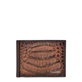 B3043FL - Cuadra brown casual fashion leather bi fold wallet for men