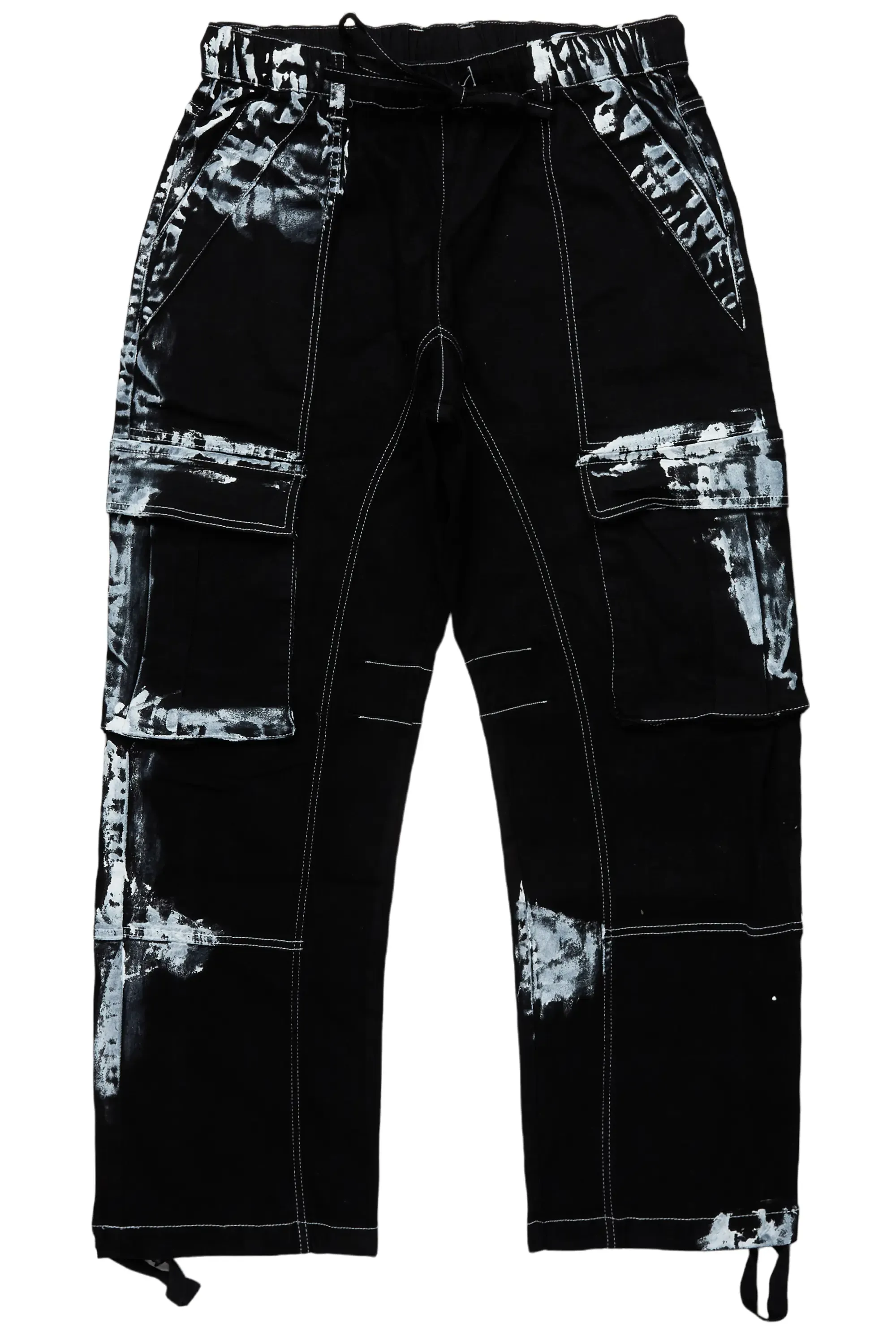 Baha Black Painter Baggy Cargo Pants