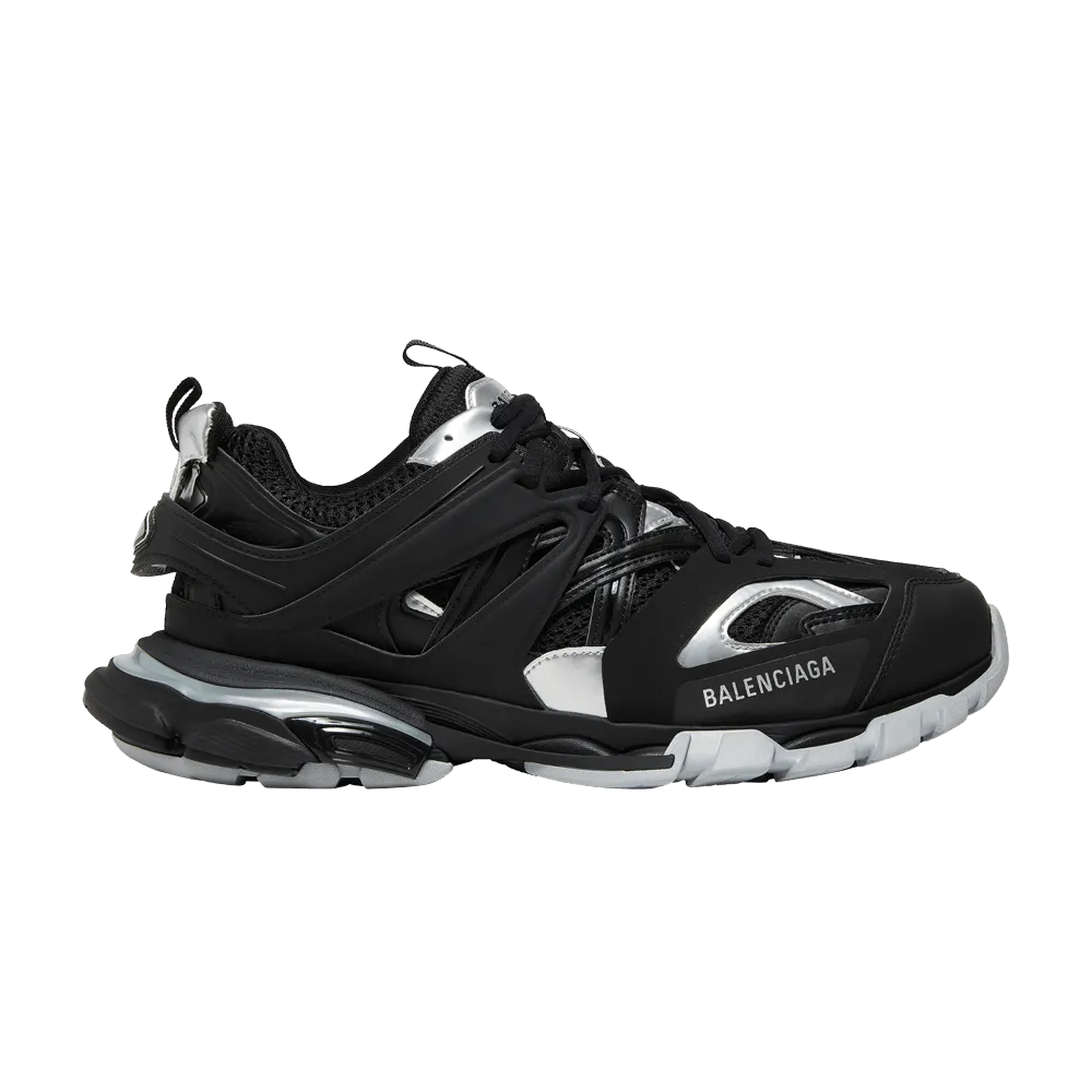 Balenciaga Track Sneakers for Men and Women - Black/Silver Colorway with Premium Materials