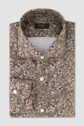 Barba Napoli Brown Classic Shirt