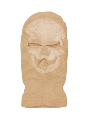 Batu Beige Graphic Ski Mask