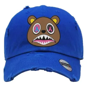 BAWS Crazy Dad Hat 6 Panel with Adjustable Buckle (Royal Blue)