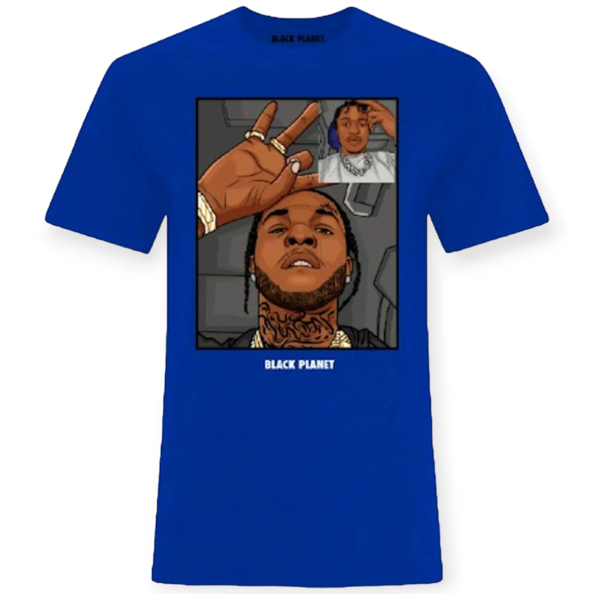 Black Planet Men Video Chat Shirt (Royal)