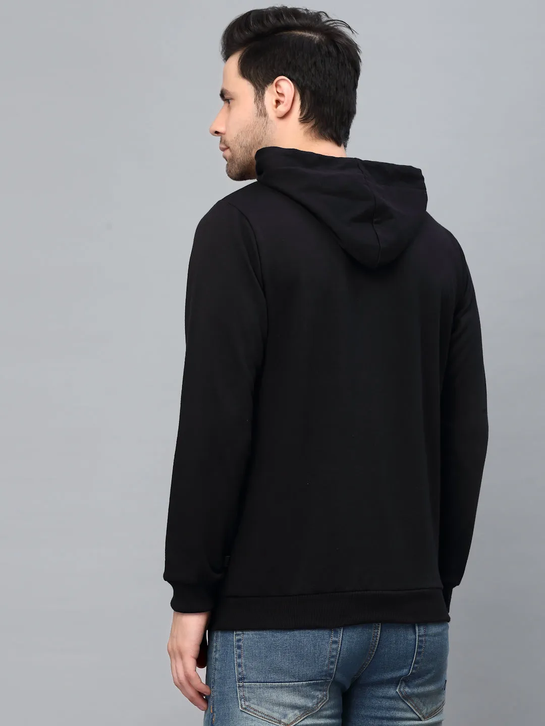 Bold Printed Hood Fleece Sweatshirt