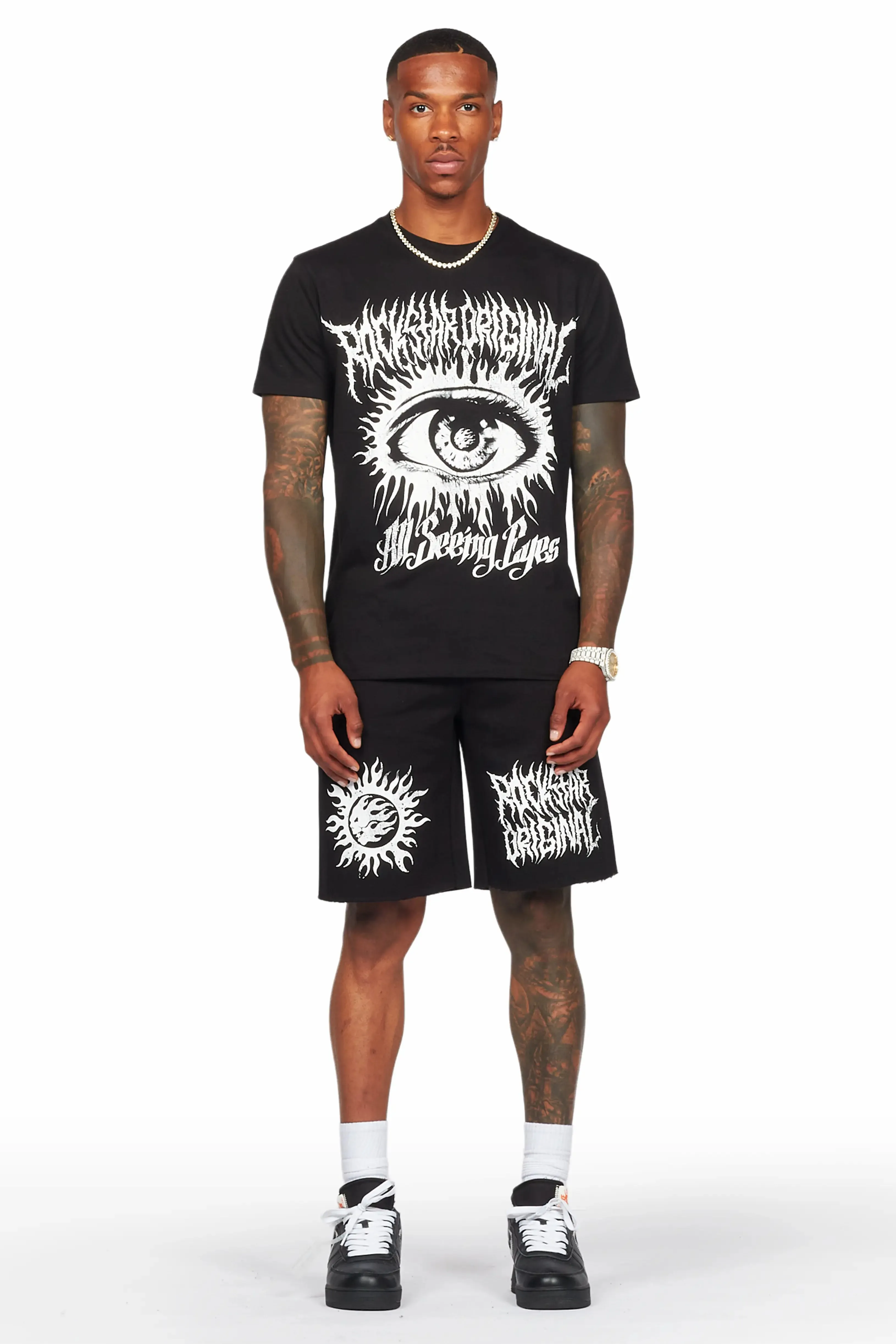 Bolk Black T-Shirt/Short Set