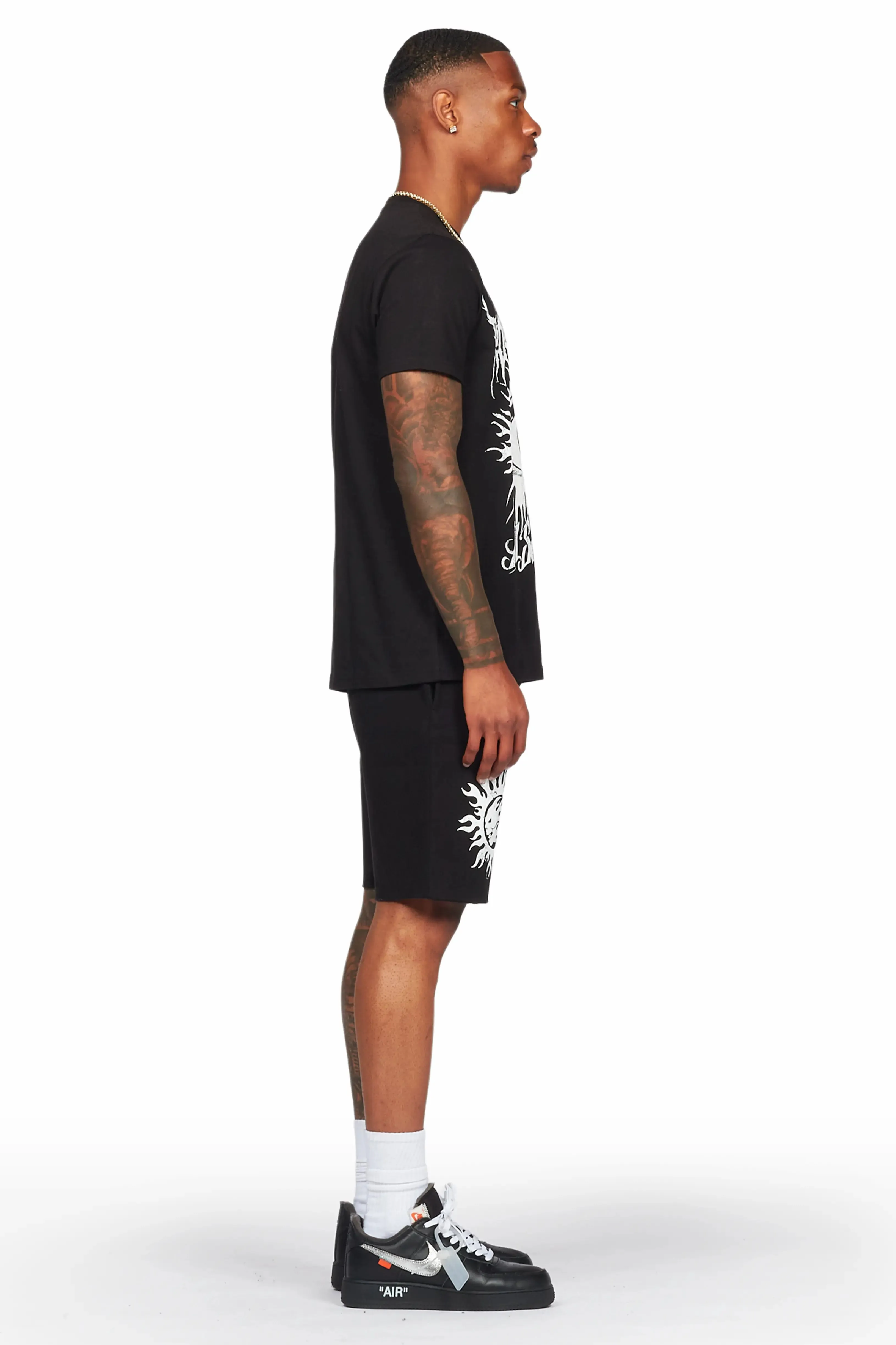 Bolk Black T-Shirt/Short Set