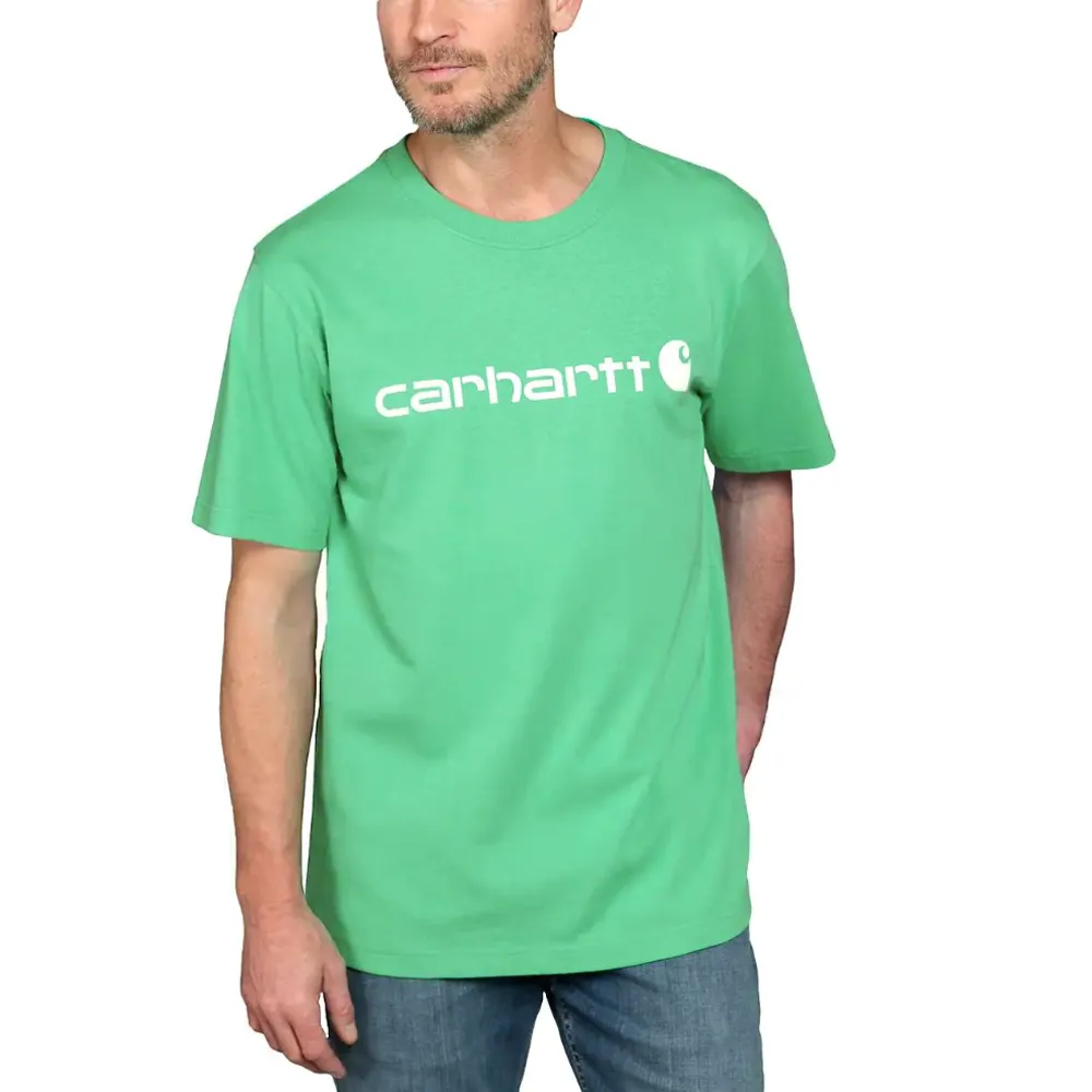 Carhartt 103361 Relaxed Fit Heavyweight Short Sleeve Logo Graphic T-Shirt