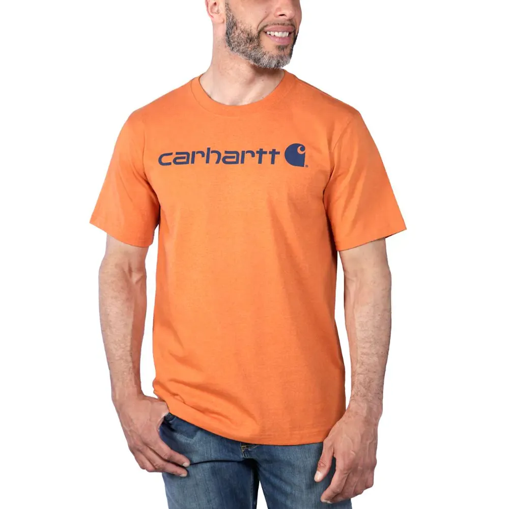 Carhartt 103361 Relaxed Fit Heavyweight Short Sleeve Logo Graphic T-Shirt