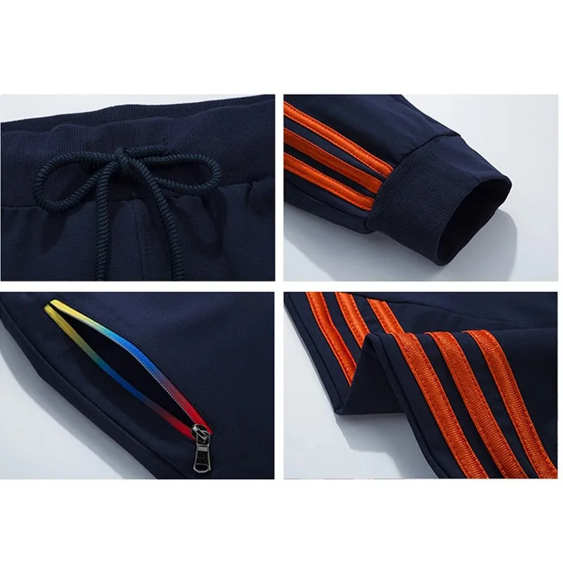 Casual Shorts Men Striped Men's Sportswear Short Sweatpants