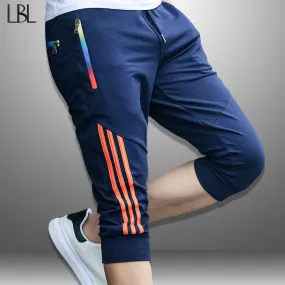 Casual Shorts Men Striped Men's Sportswear Short Sweatpants