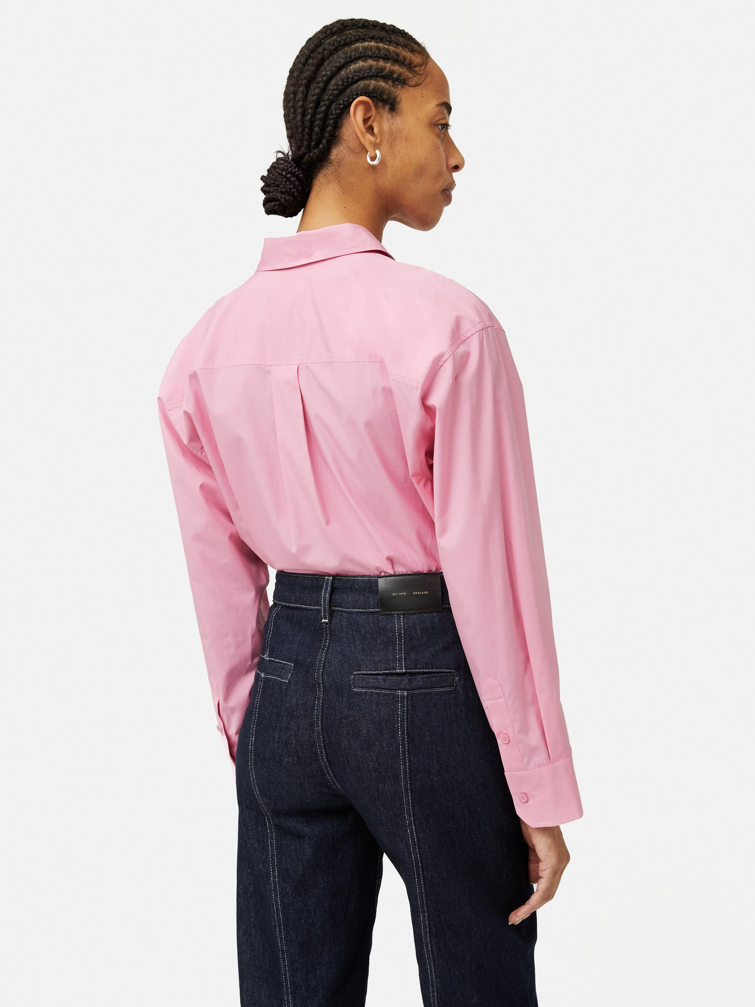 Cotton Poplin Shirt | Pink