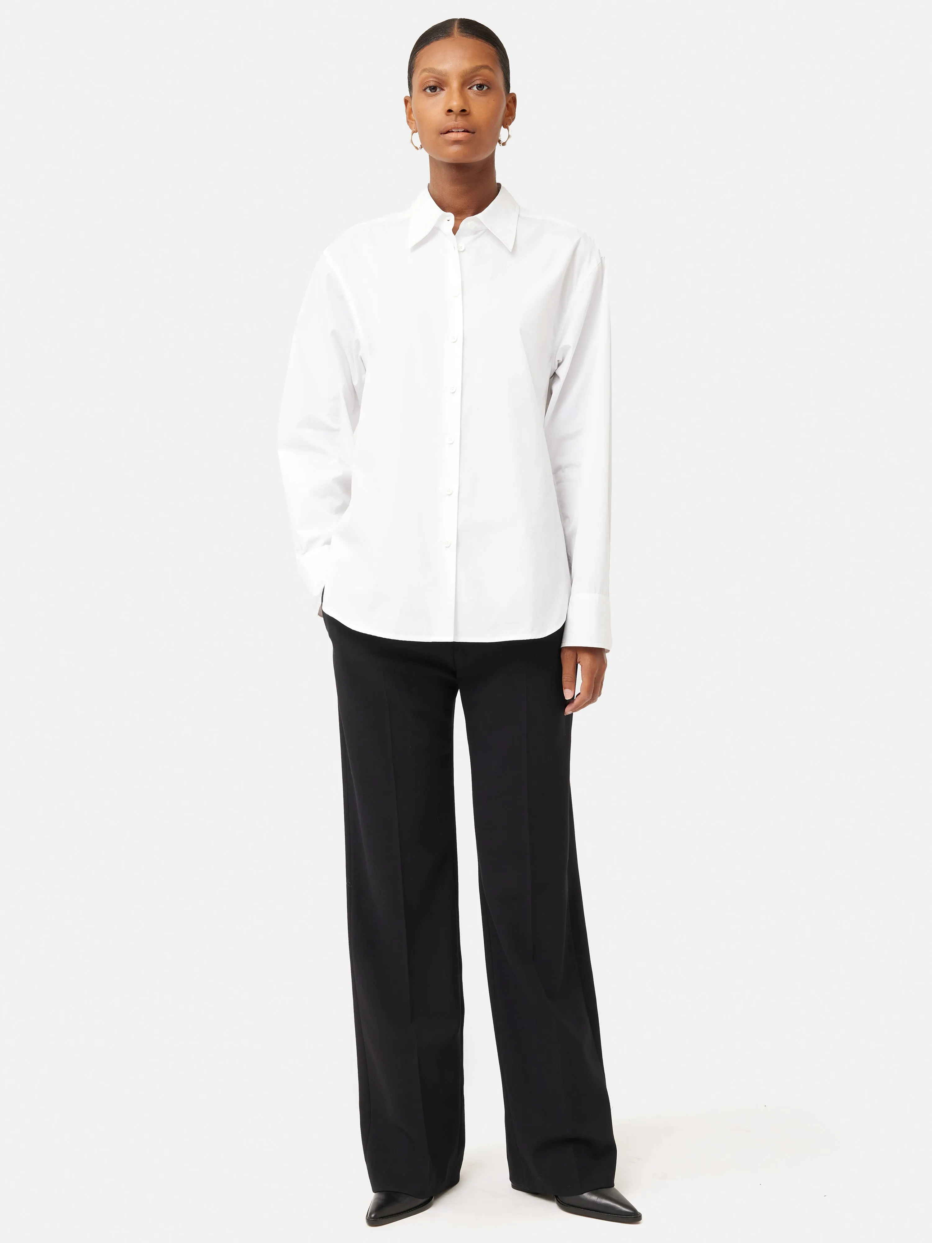 Cotton Poplin Shirt | White