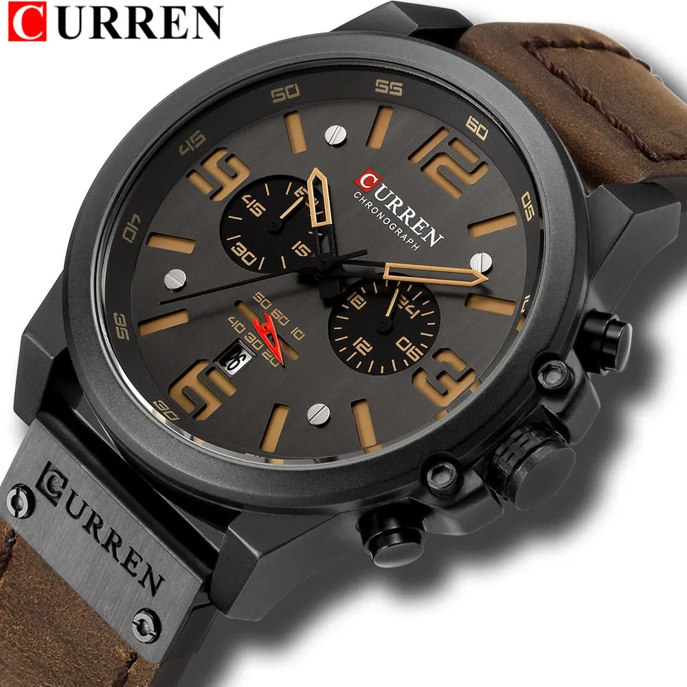 CURREN Top Brand Waterproof Sport Wrist Watch