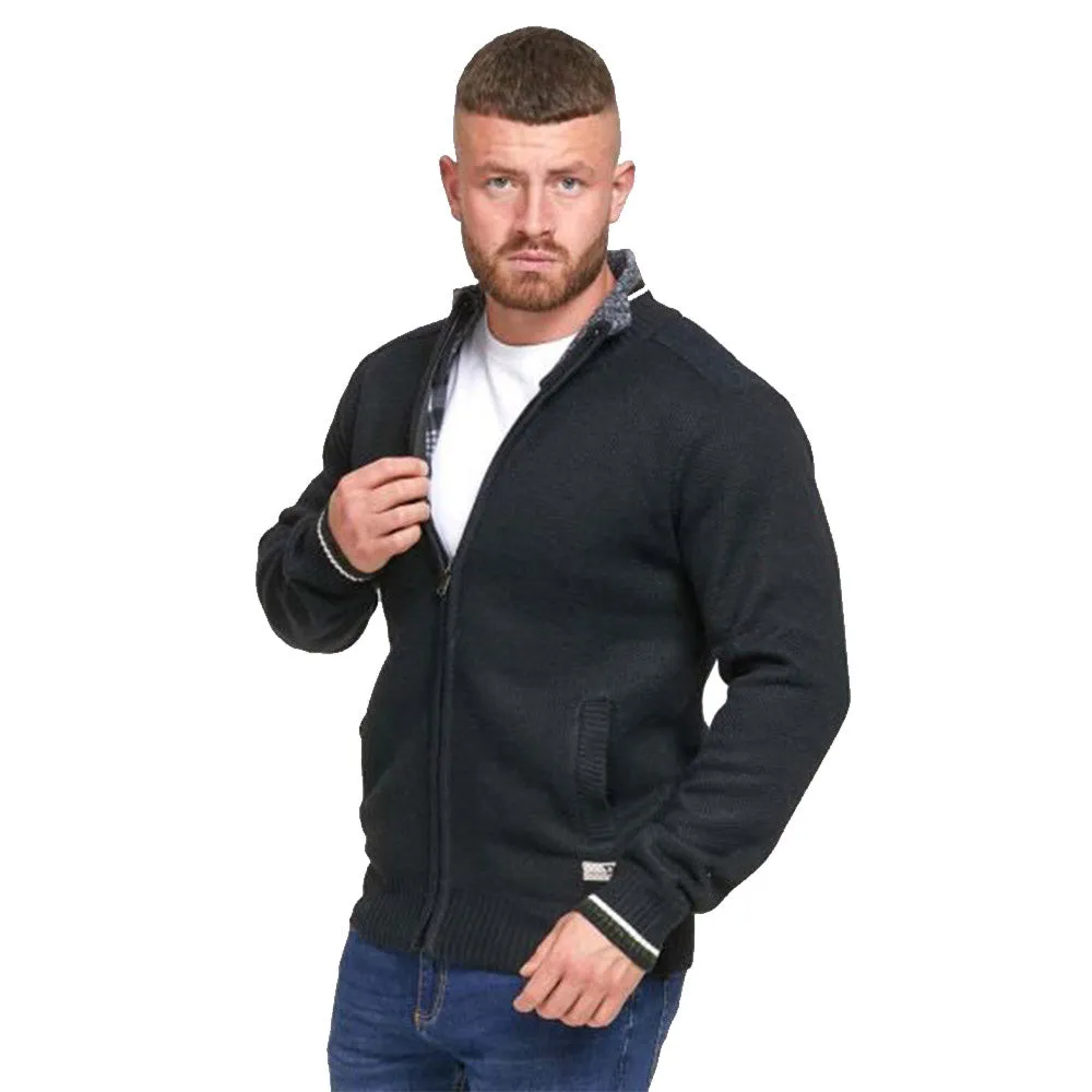 D555 Full Zip Sweater - Salvatore Black