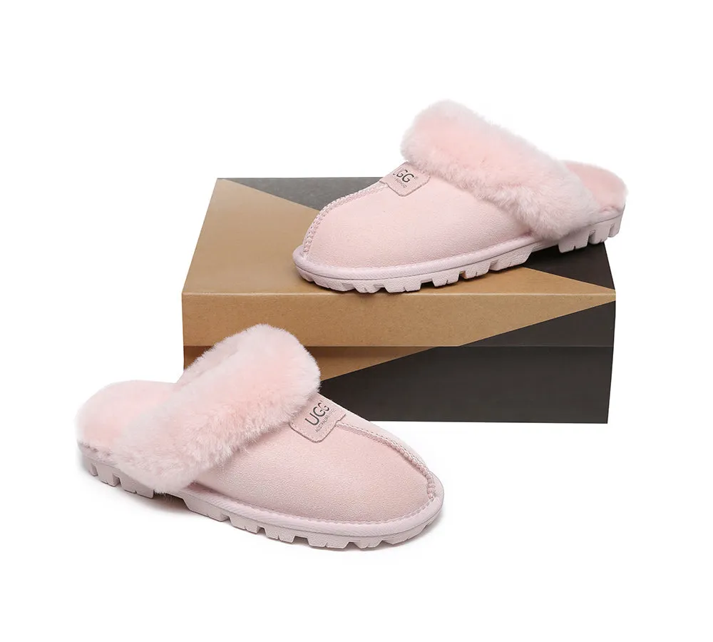 Double Face Sheepskin Wool Home Slippers Suzie Scuff